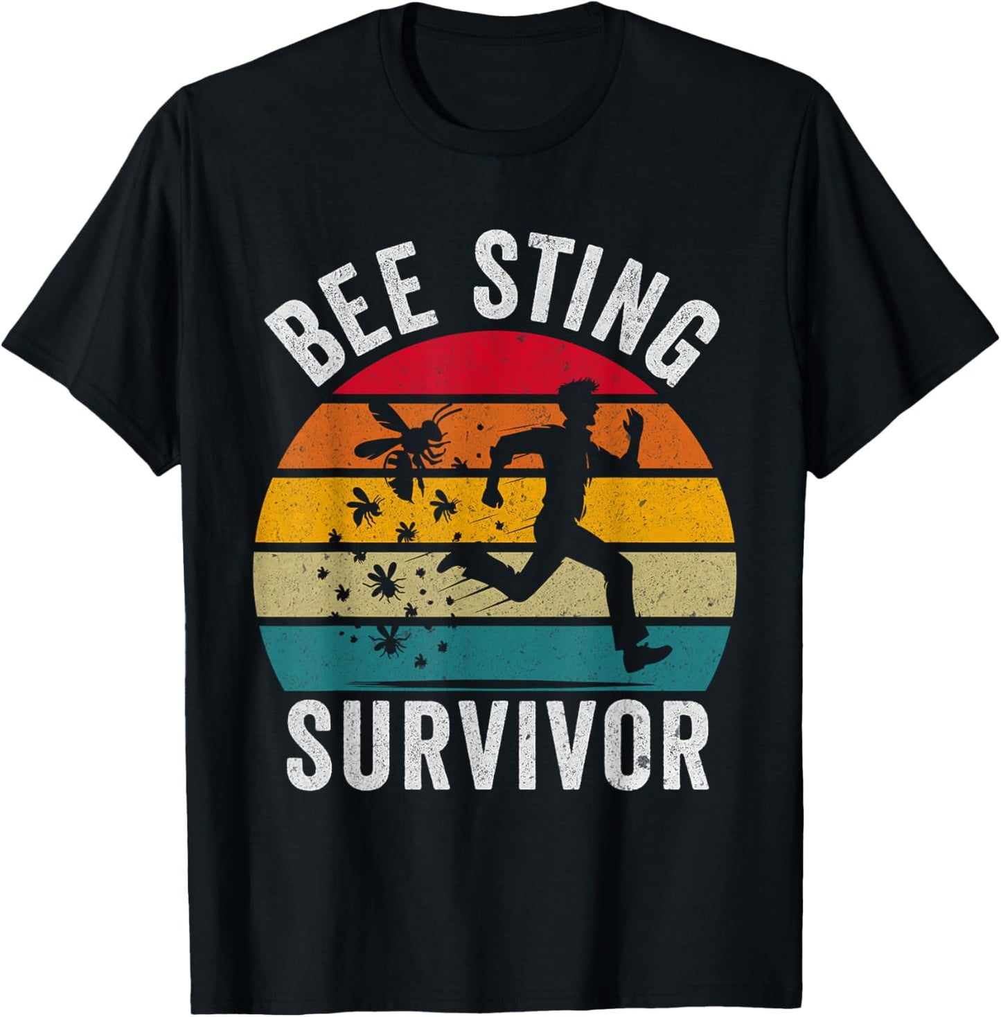 Kids Black Small Retro Bee Keeper T-Shirt - T-Shirt | Black