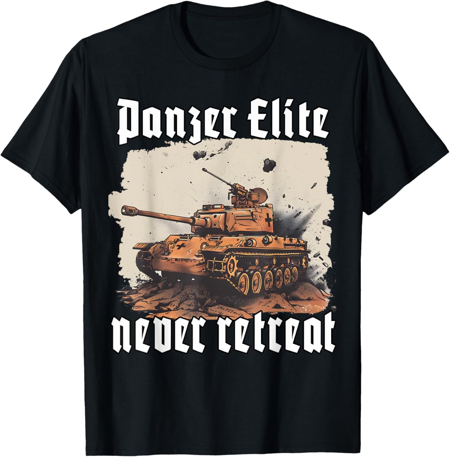 German Tiger Tank |German tank weapon | soldiers T-Shirt - T-Shirt | Black
