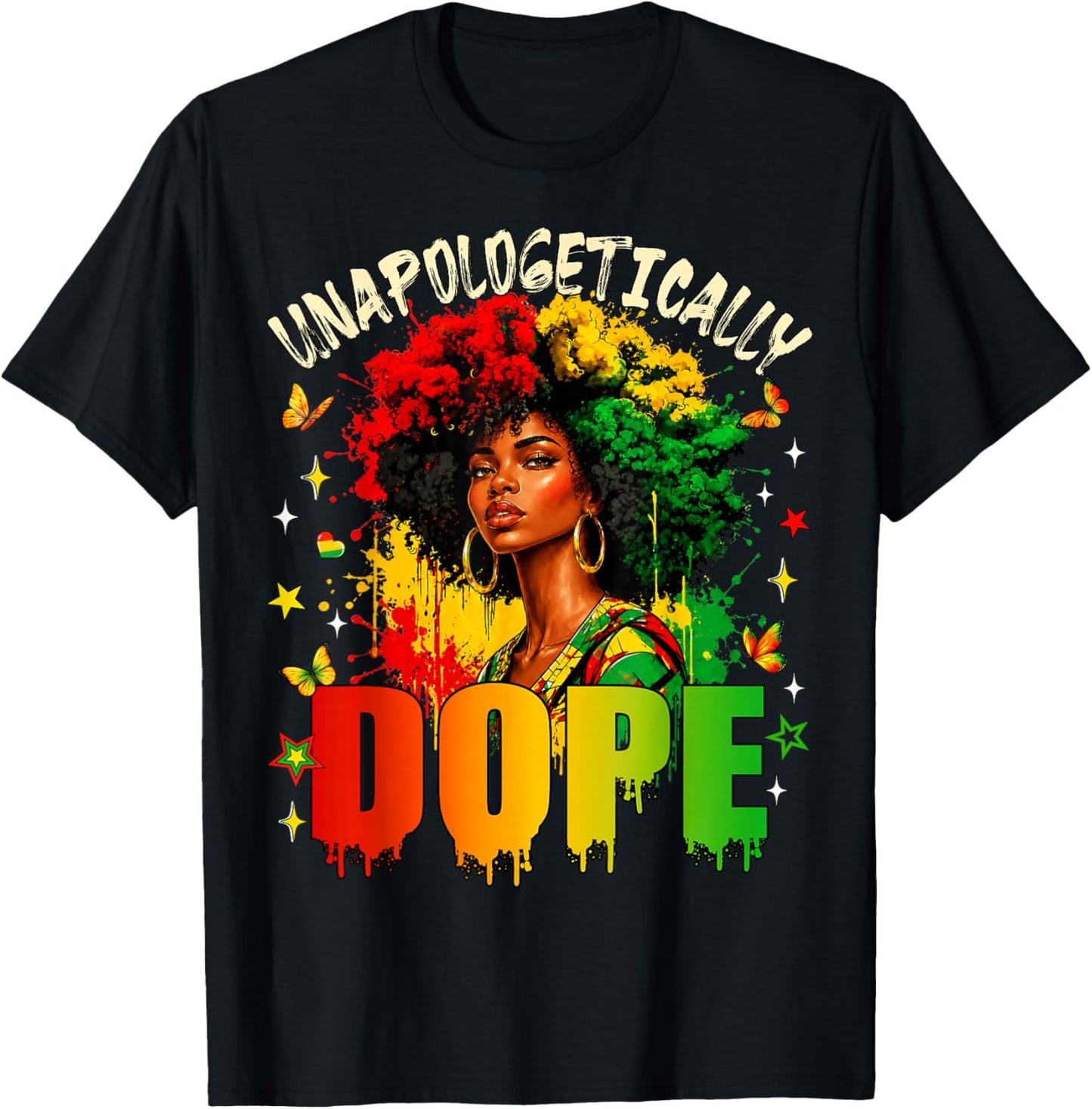 Unapologetically Dope Juneteenth Black Women Black History T-Shirt - T-Shirt | Black