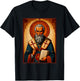 St. Ignatius of Antioch Greek Eastern Orthodox Byzantine Art T-Shirt - T-Shirt | Black