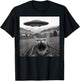 Cat Selfie with Alien Funny Cat Women Kid T-Shirt - T-Shirt | Black