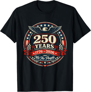 Die Vereinigten Staaten von Amerika - 250 Jahre - 1776-2026 - USA T-Shirt - T-Shirt | Black