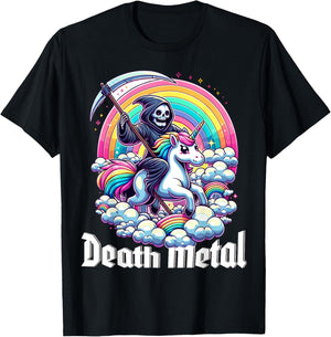 Unicorn Death Metal T-Shirt - T-Shirt | Black