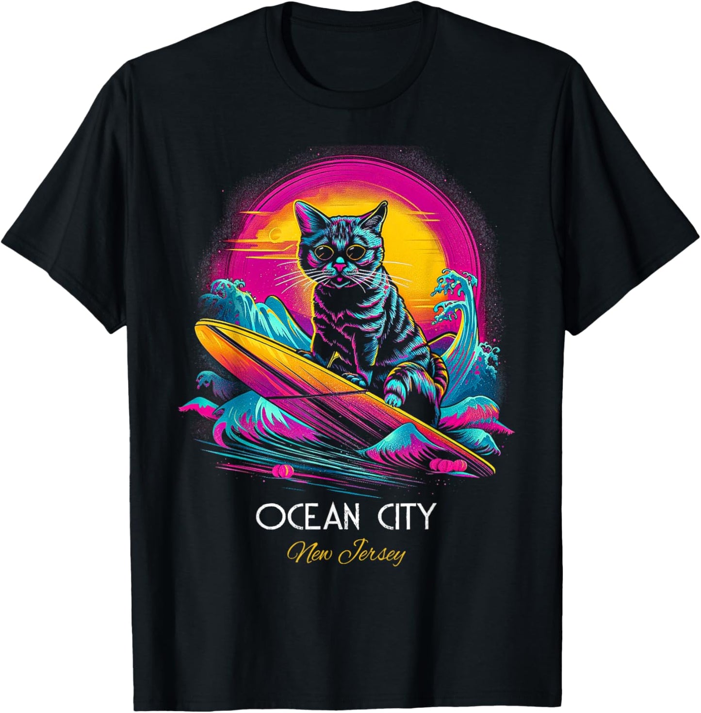 Ocean City New Jersey T-Shirt - T-Shirt | Black
