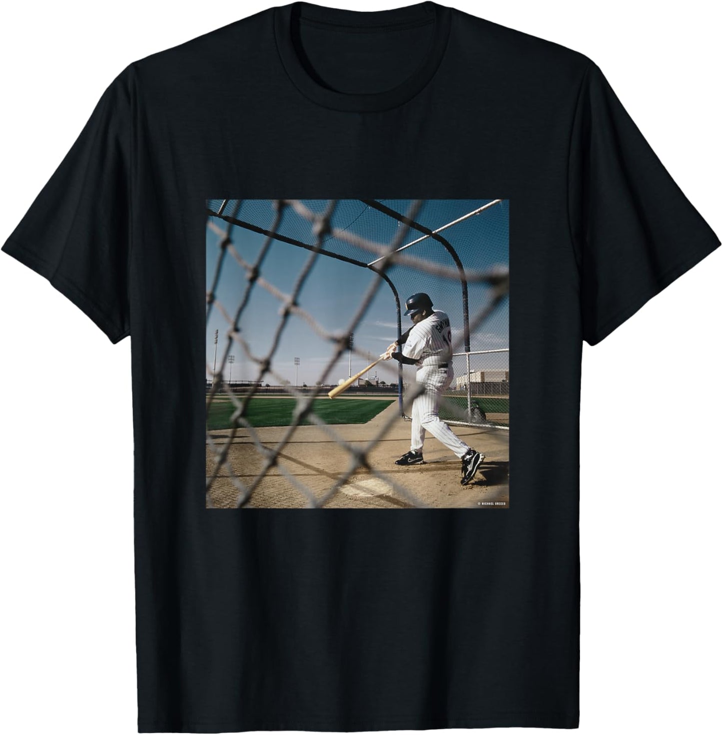 Tony Gwynn Mr Padre San Diego Padres MLB by Michael Grecco T-Shirt - T-Shirt | Black