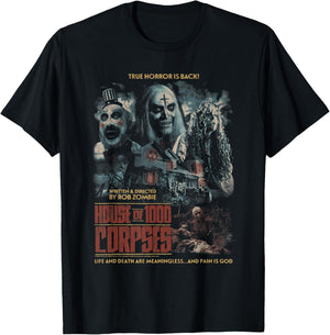 Rob Zombie Collage Poster Horror Movie T-Shirt - T-Shirt | Black