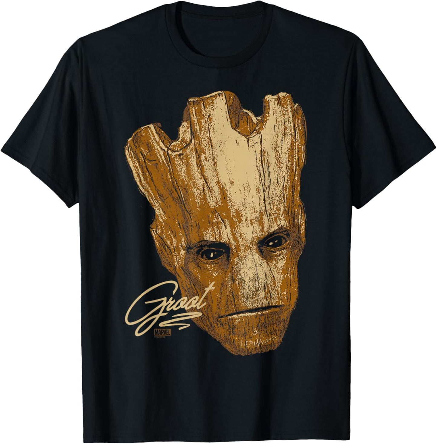 Guardians of The Galaxy - Groot Portrait T-Shirt - T-Shirt | Black