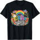 Lesbians Pride Cat Feminist Funny LGBTQ Month Purride Cats T-Shirt - T-Shirt | Black
