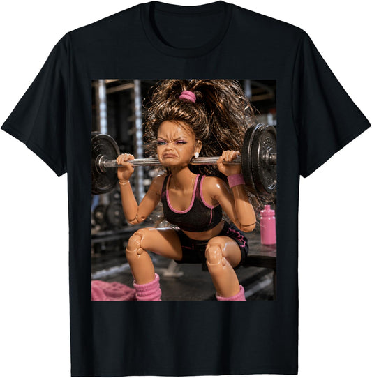 Disgusting Gym Girl Funny Workout Meme Humor Fitness T-Shirt - T-Shirt | Black