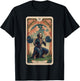 Funny Tarot Card Barbell Squat Gym Workout Tarot Card T-Shirt - T-Shirt | Black