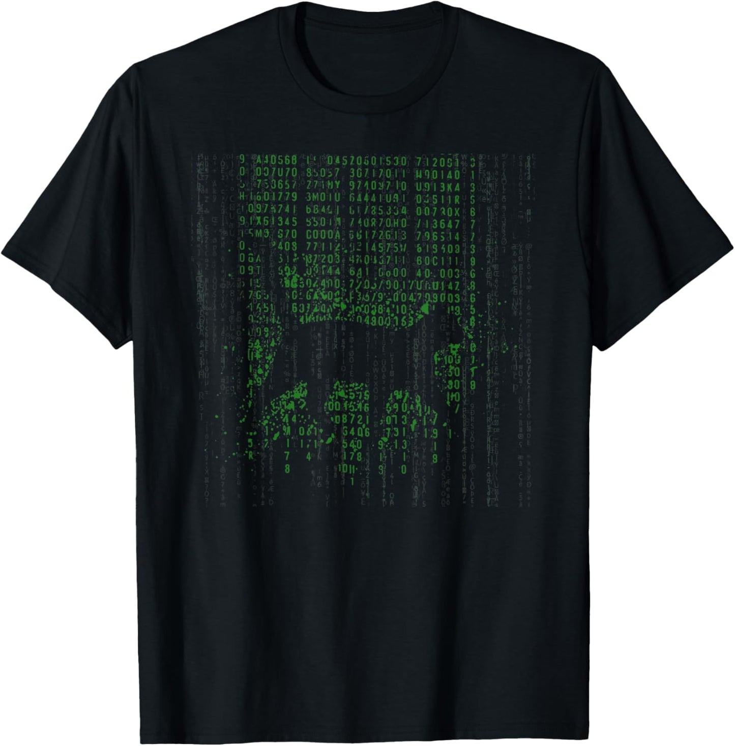 Matrix Cat Art Cool T-Shirt - T-Shirt | Black