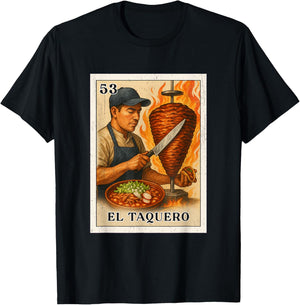 EL TAQUERO Mexican Street Food T-Shirt - T-Shirt | Black