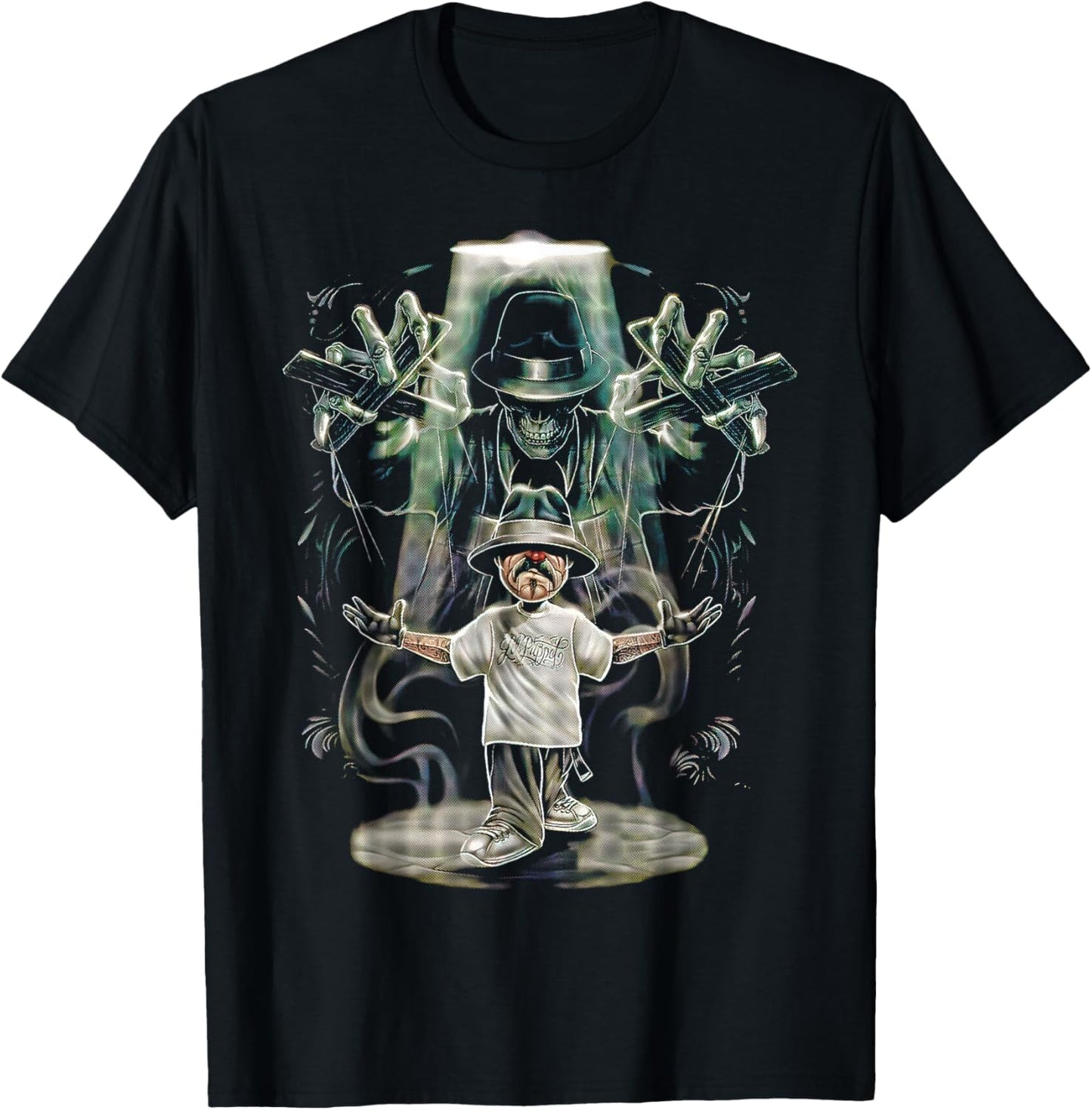 Chicano Cholo Payaso Homie Pachuco Cool Mexicans Gangster T-Shirt - T-Shirt | Black