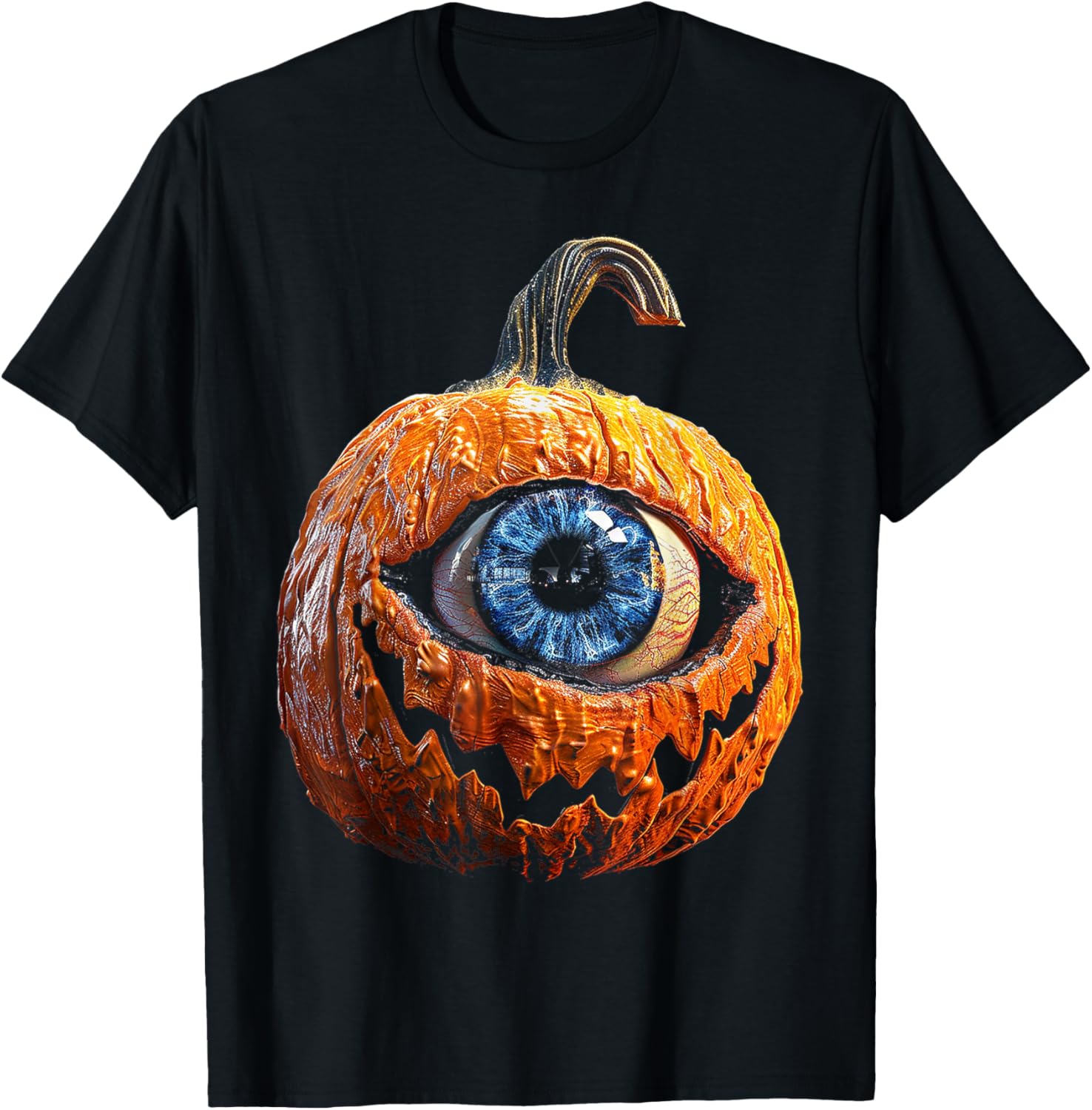 Pumpkin Costume Halloween Graphic Art Pumpkin T-Shirt - T-Shirt | Black