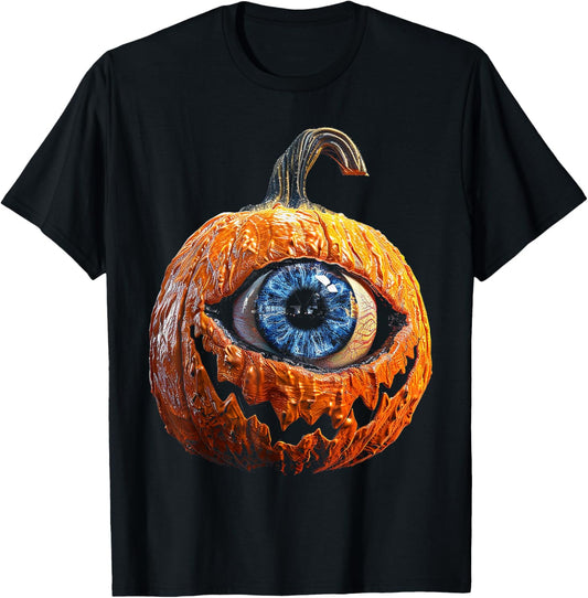 Pumpkin Costume Halloween Graphic Art Pumpkin T-Shirt - T-Shirt | Black