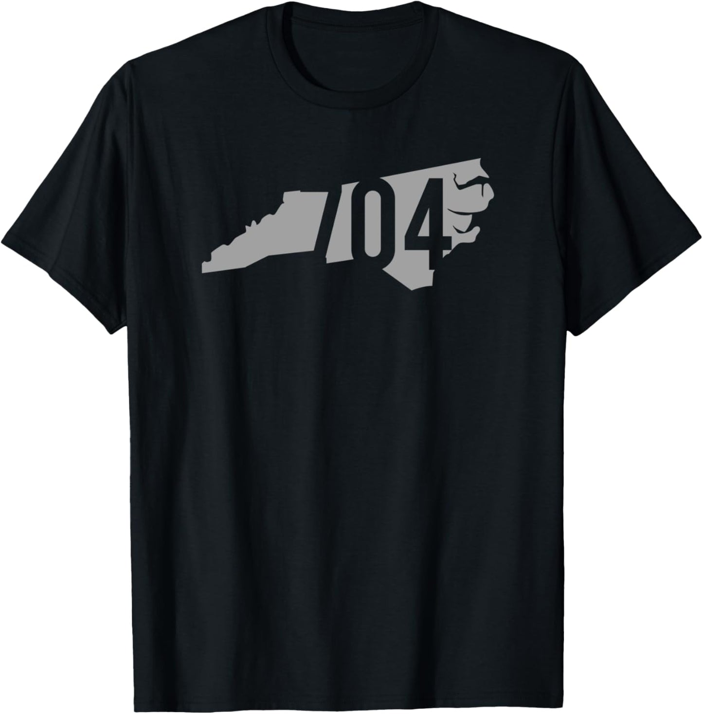 704 Area Code, Charlotte, Concord, Gastonia, North Carolina T-Shirt - T-Shirt | Black