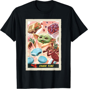 Star Wars: The Mandalorian and Grogu Snack Time Card #32 T-Shirt - T-Shirt | Black