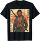 Afro Warrior Samurai Modern African in Anime with Katana T-Shirt - T-Shirt | Black