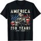 Vintage Abraham Lincoln Abe Lincoln Playing Guitar 250 Years T-Shirt - T-Shirt | Black