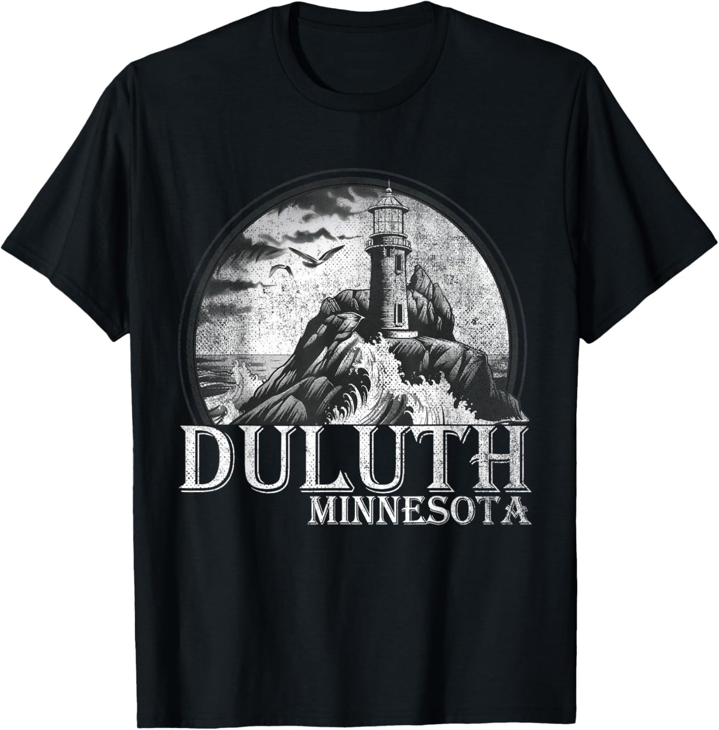 Duluth Minnesota MN | Outdoors T-Shirt - T-Shirt | Black