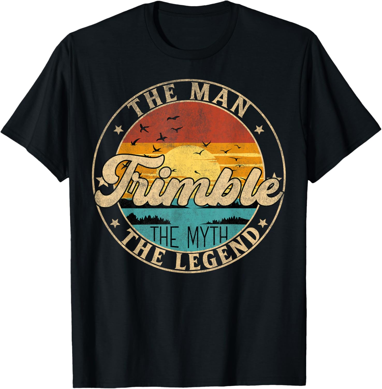 TRIMBLE The Man The Myth The Legend First Name T-Shirt - T-Shirt | Black