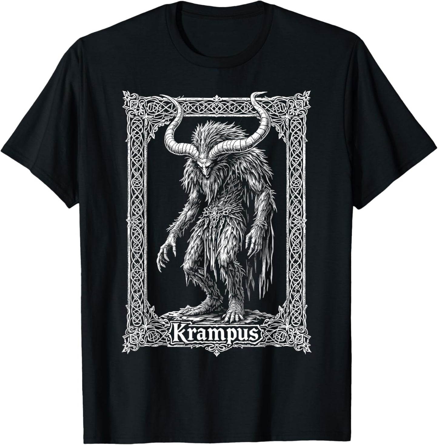 Gruss Vom Krampus Christmas Eve Naughty Kids Xmas Party T-Shirt - T-Shirt | Black