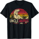 Uncle Saurus Funny Personalized Dinosaur T Rex Matching T-Shirt - T-Shirt | Black