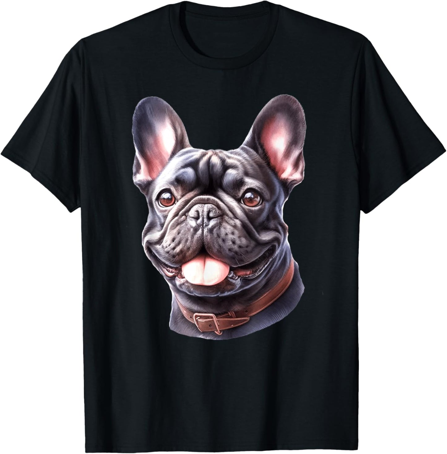 French Bulldog Portrait T-Shirt - T-Shirt | Black