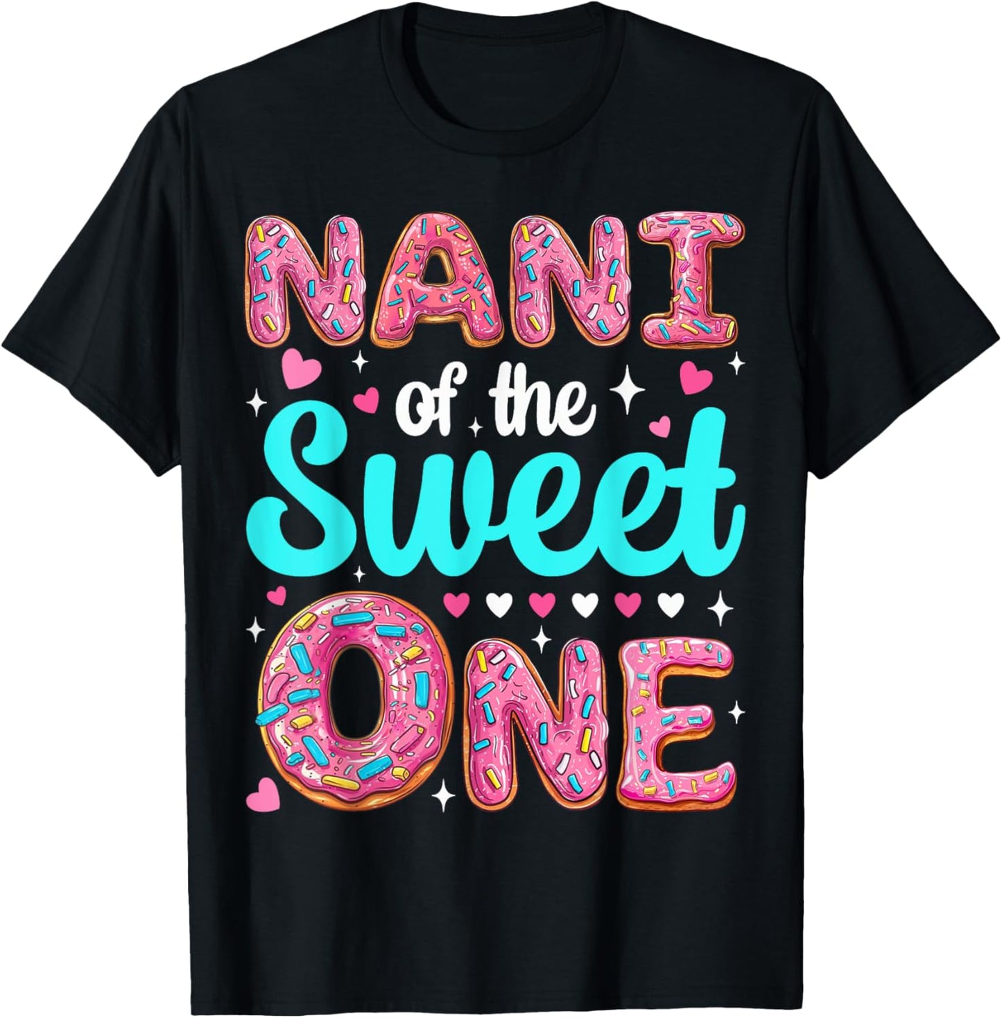 Nani of The Sweet One First Birthday Matching Family T-Shirt - T-Shirt | Black