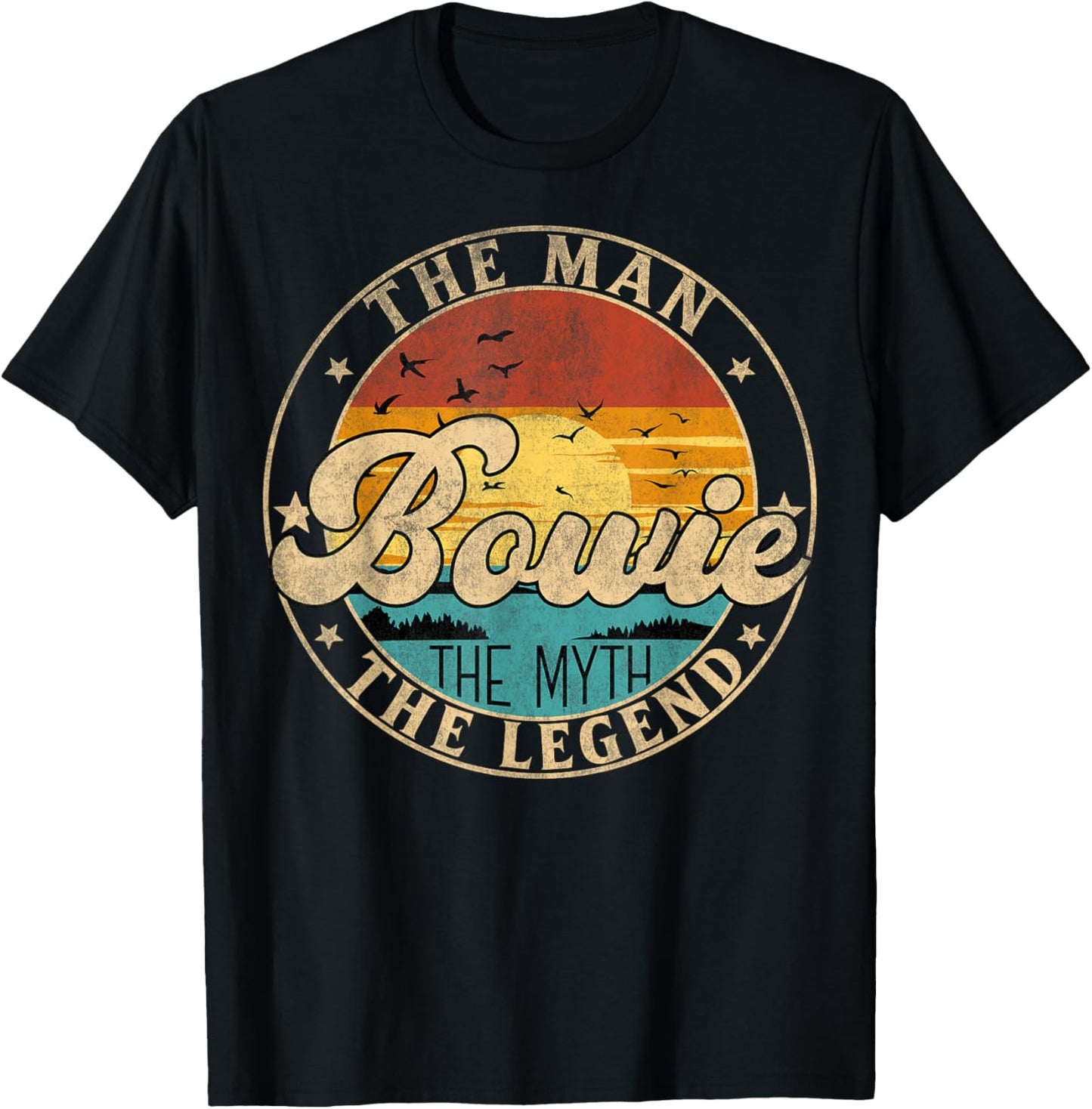 BOWIE The Man The Myth The Legend First Name T-Shirt - T-Shirt | Black
