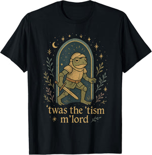 TWAS The Tism M Lord Frog Knight - Autism Awareness Magical T-Shirt - T-Shirt | Black