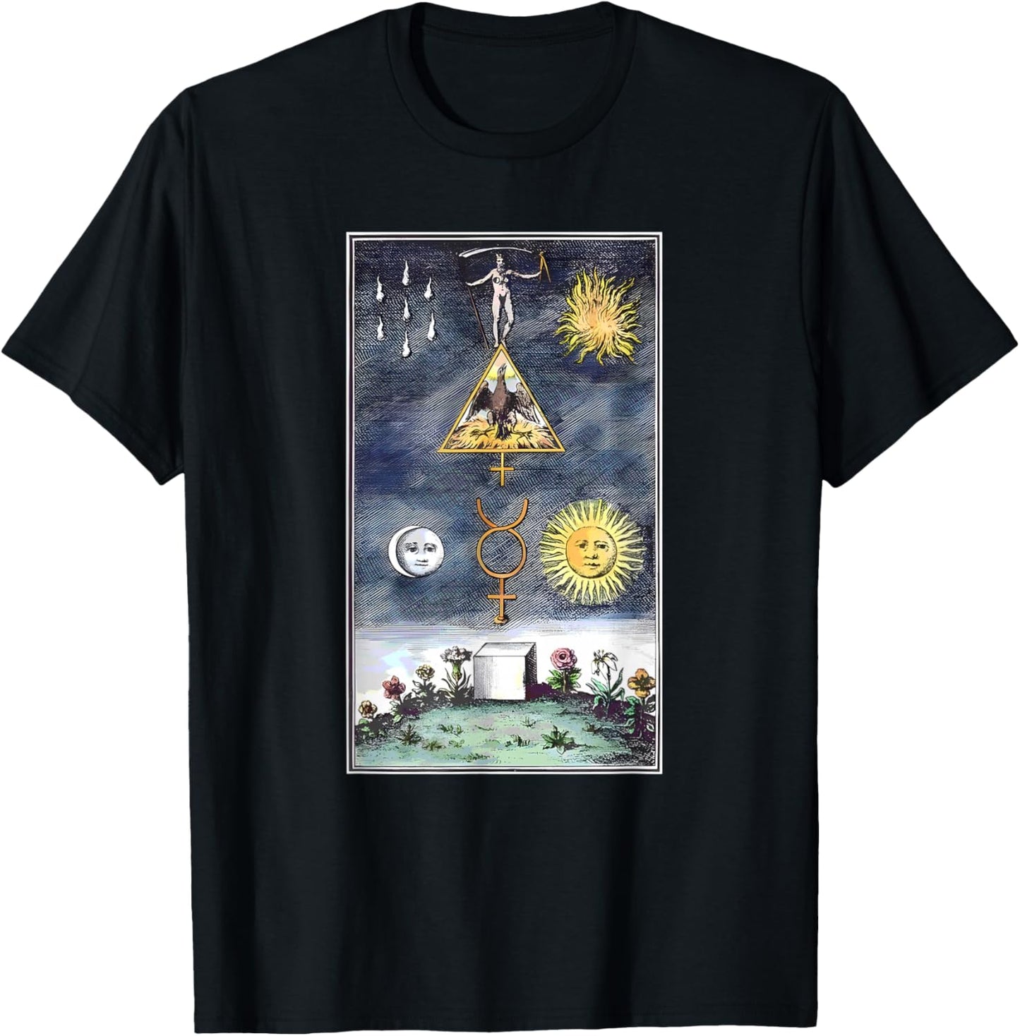 Alchemical Great Work Spiritual Transformation T-Shirt - T-Shirt | Black