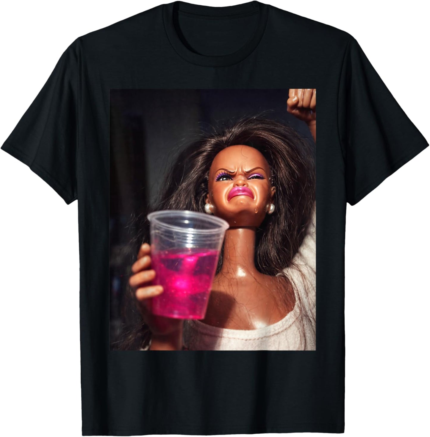 Disgusted Face Meme Doll Babe X Only Cute Baby Love Fans T-Shirt - T-Shirt | Black