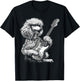 Funny Poodle Dog Playing Electric Guitar Rock Dog Dad T-Shirt - T-Shirt | Black
