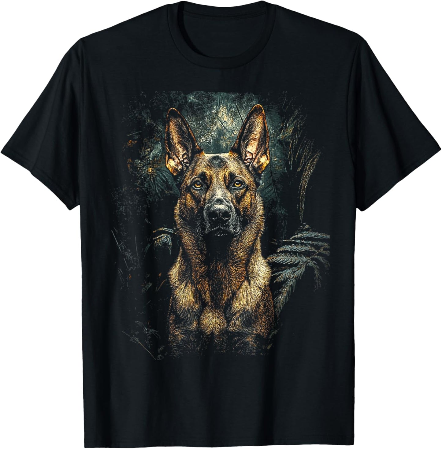 Belgian Malinois Dog Design , Black, S T-Shirt - T-Shirt | Black