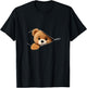 Imprimé Ours Fermeture Éclair Manche Longue T-Shirt - T-Shirt | Black