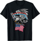 Grandpa American Flag USA Eagle Vintage Graphic T-Shirt - T-Shirt | Black