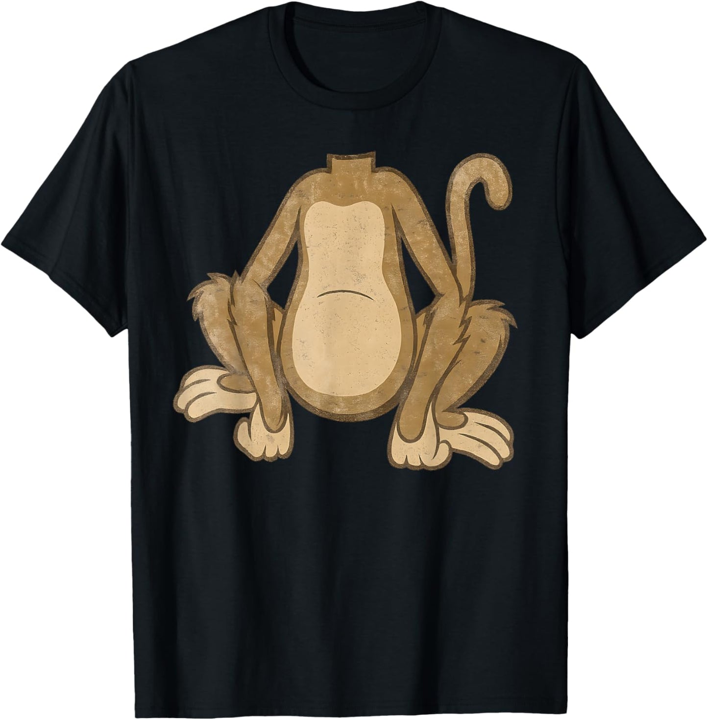Funny Monkey Costume Design for Animal Lovers and Kids T-Shirt - T-Shirt | Black