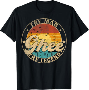 GHEE The Man The Myth The Legend First Name T-Shirt - T-Shirt | Black