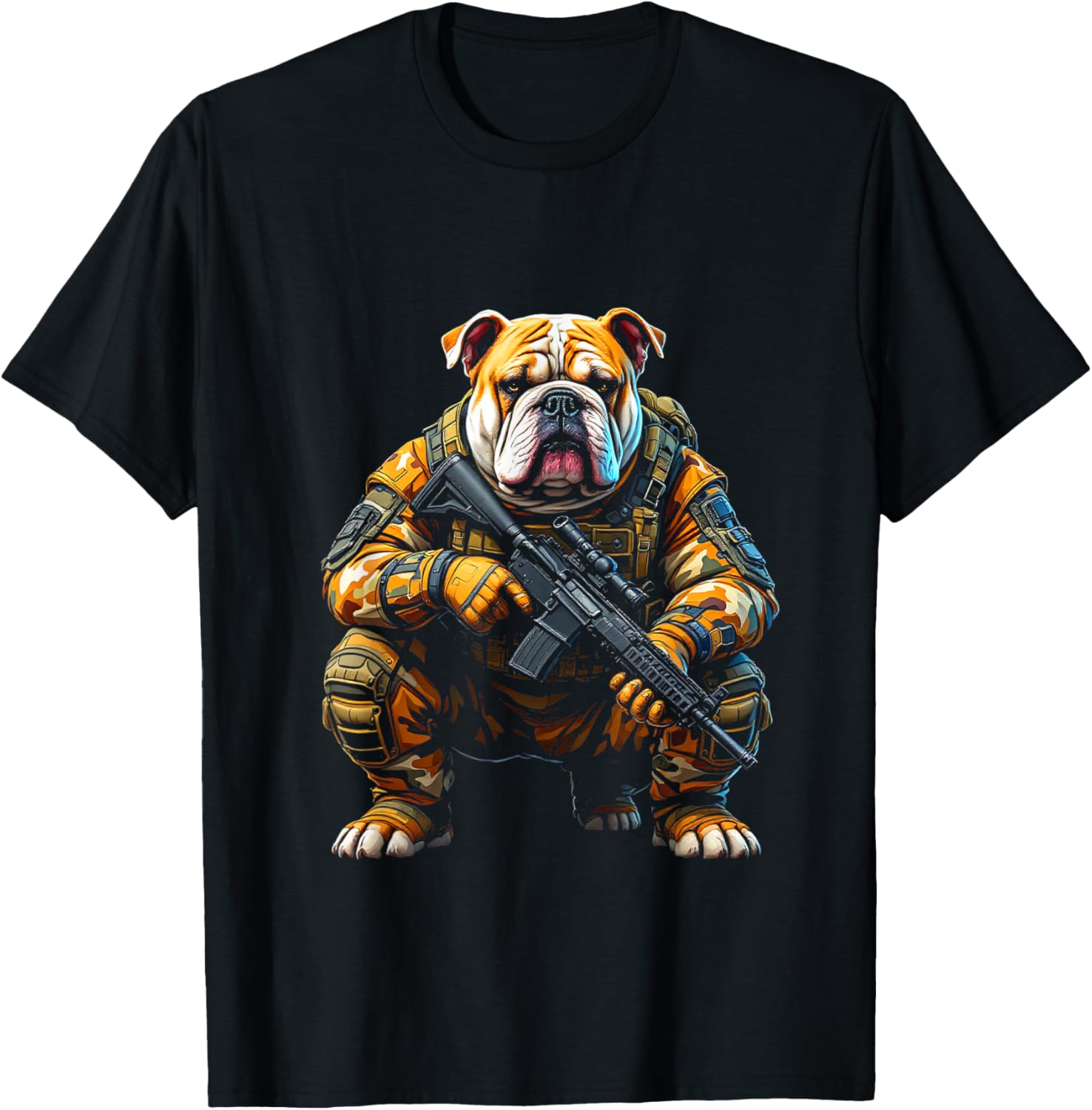 Bulldog Tactical Military T-Shirt - T-Shirt | Black