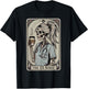 Skeleton Emergency Room Nurse Halloween Tarot Card Nursing T-Shirt - T-Shirt | Black