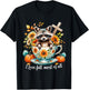 I Love Fall Most of All Raccoon Autumn Gift T-Shirt - T-Shirt | Black