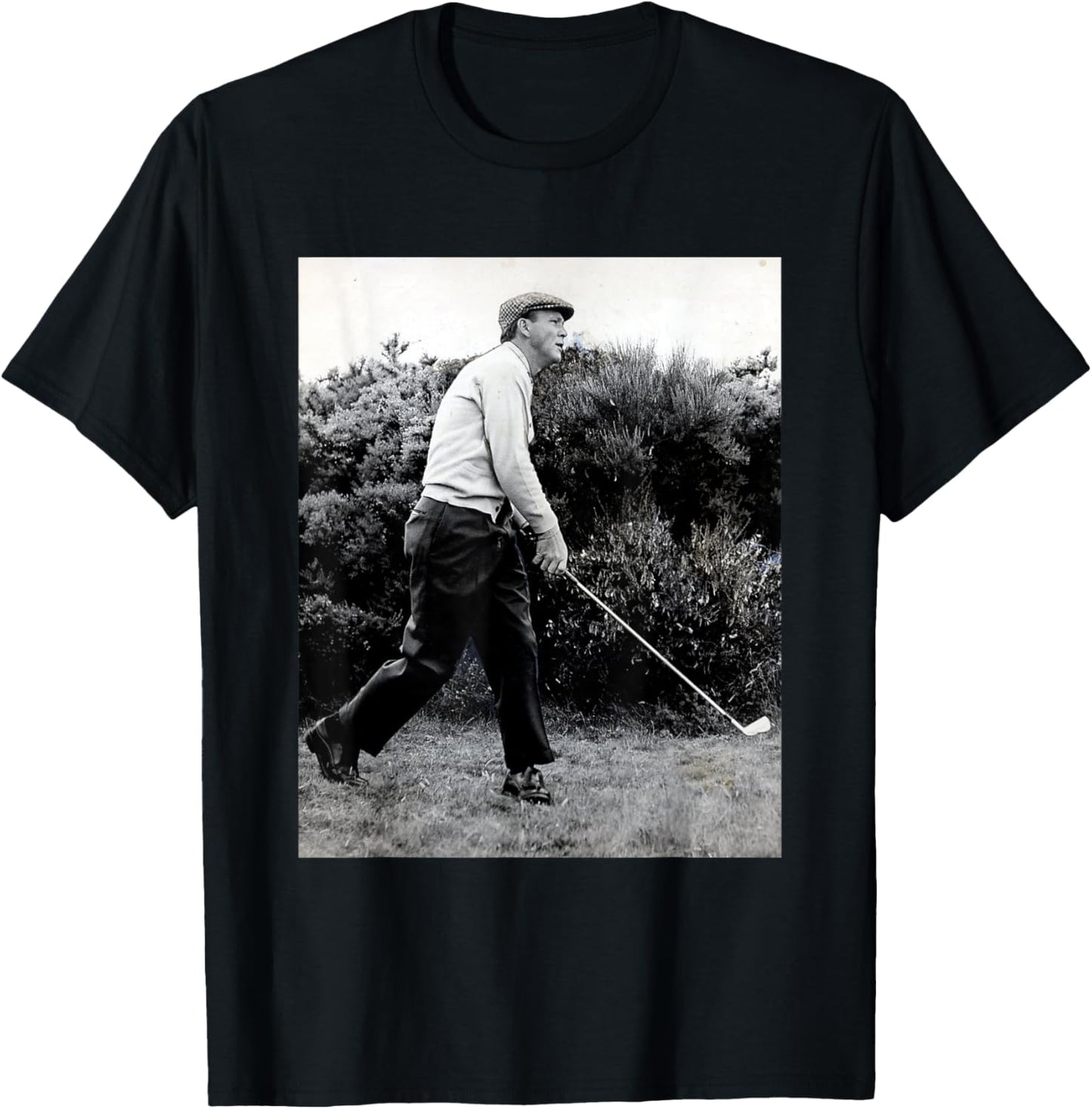 Arnold Palmer American Golfer British Open Troon 1962 T-Shirt - T-Shirt | Black