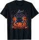 Black Pug Dog Pumpkin Halloween Thanksgiving Men Women Dog T-Shirt - T-Shirt | Black