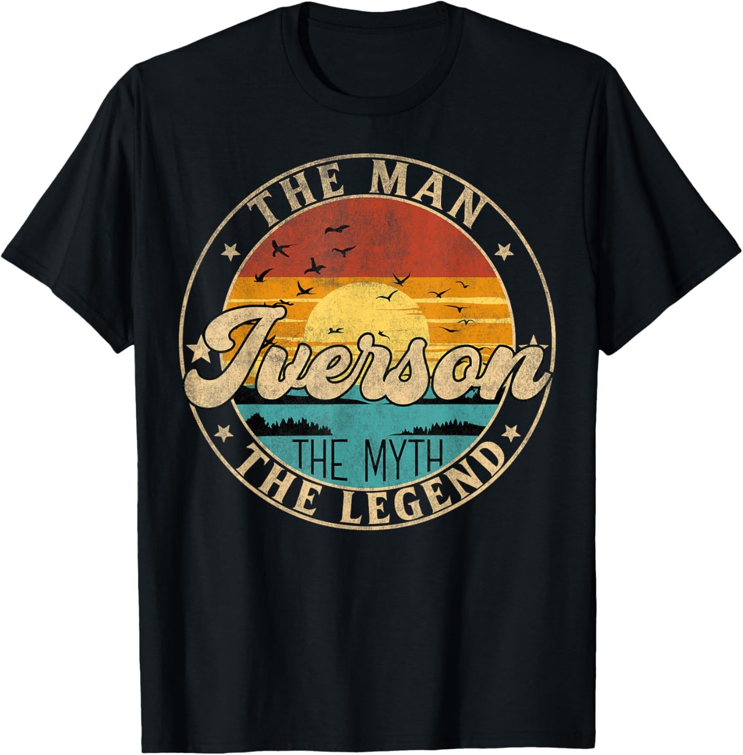 IVERSON The Man The Myth The Legend First Name T-Shirt - T-Shirt | Black