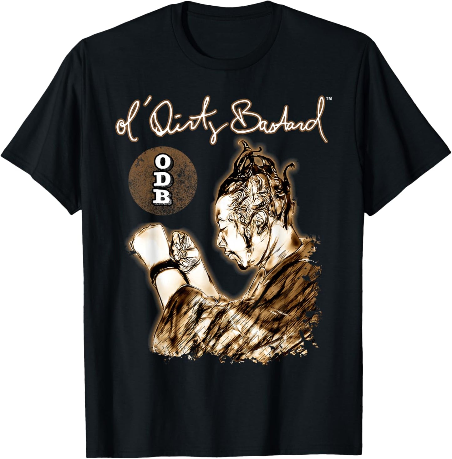 ODB Ol Dirty Ba--ard Official Hip Hop Graffiti Rap Mural T-Shirt - T-Shirt | Black