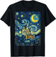 Château de Neuschwanstein Nuit étoilée Histoire de l'art Cadeau T-Shirt - T-Shirt | Black