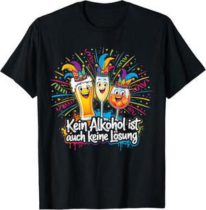 Carnival Costume Replacement Partner Funny Alcohol on Beer T-Shirt - T-Shirt | Black