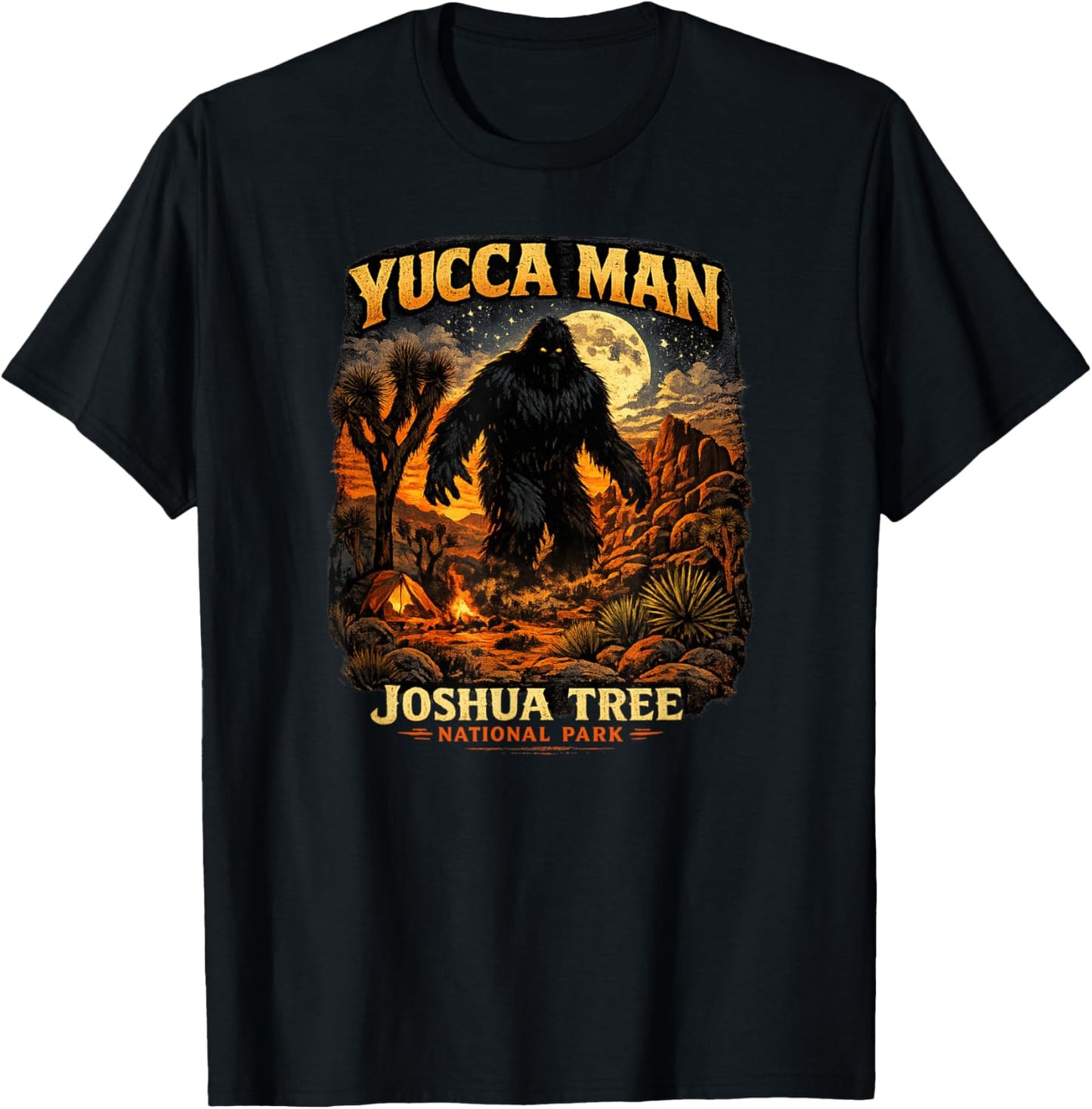 Yucca Man Joshua Tree National Park T-Shirt - T-Shirt | Black