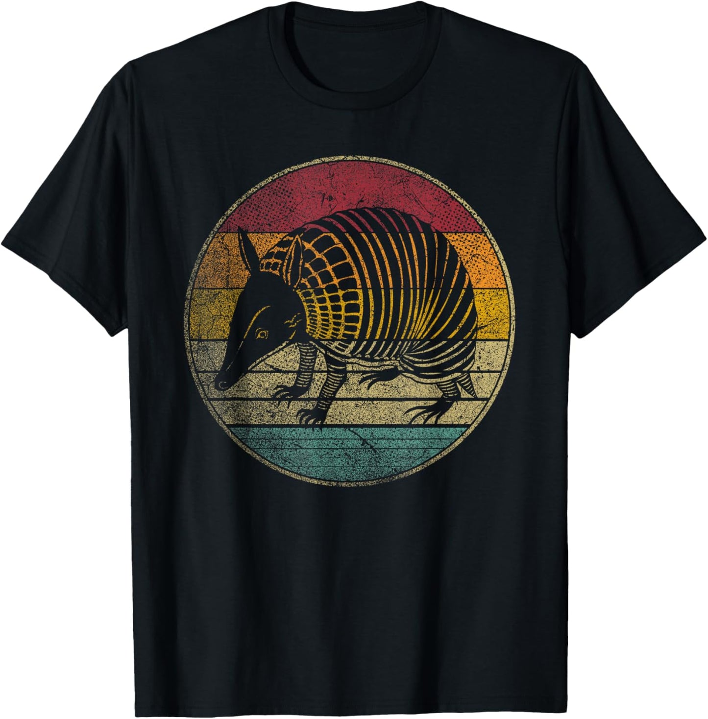 Armadillo - Vintage Funny Retro Style 70s 80s Men Women Kids T-Shirt - T-Shirt | Black
